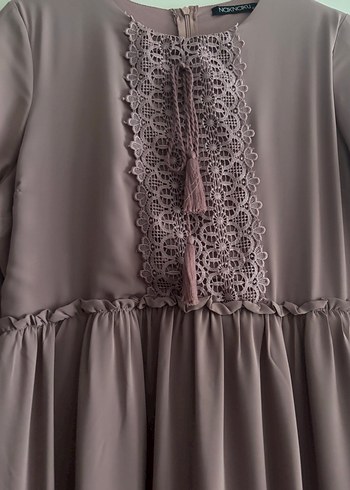 Uzun Kollu Bohem Renkli Elbise - Görsel 5