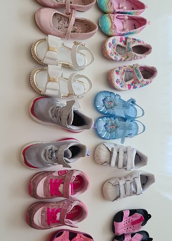 Skechers Renkli Kız Çocuk Sneakers Velcro Bantlı