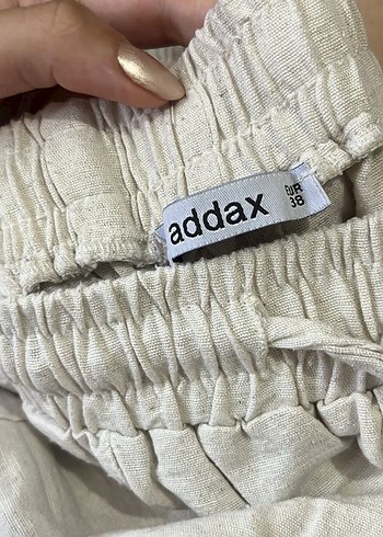 Addax Addax Krem Keten Pantolon
