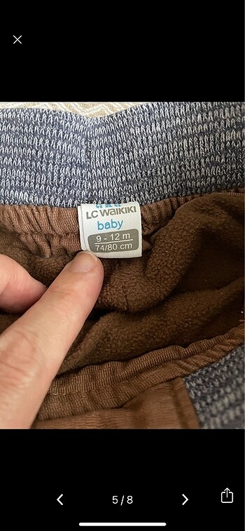 9 Ay Beden camel Renk H&M alt üst takım