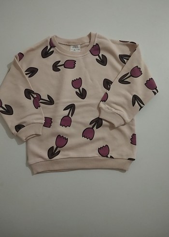 Uzun Kollu Baskılı Kız Bebek Takımı - Görsel 3