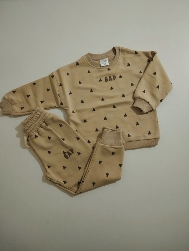 Gri Erkek Çocuk Rahat Kesim Eşofman Takımı - Görsel 3