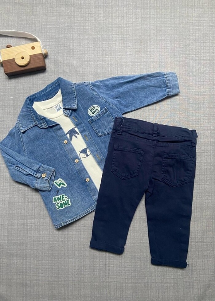 Kot gömlekli takım - Görsel 2