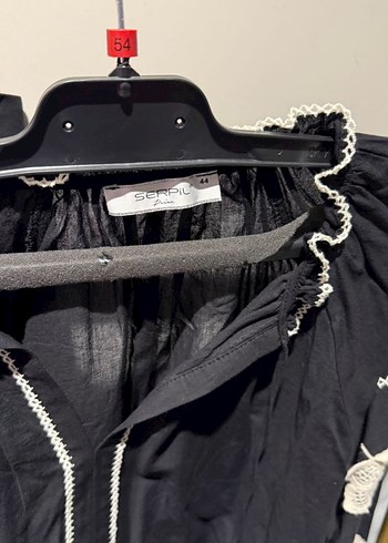 serpil işlemeli Siyah Bohem etekli takım 42 44 beden - Görsel 2