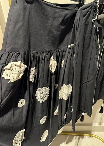 serpil işlemeli Siyah Bohem etekli takım 42 44 beden - Görsel 3