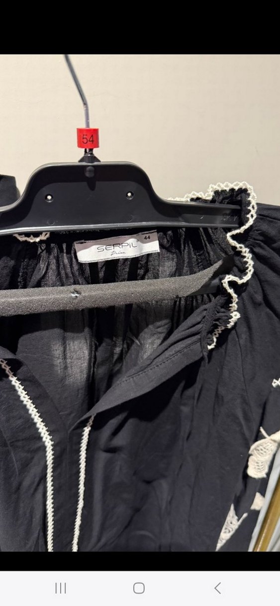 serpil işlemeli Siyah Bohem etekli takım 42 44 beden - Görsel 2