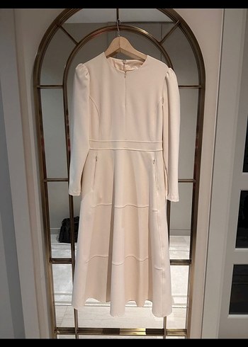 exquise Uzun Kollu Prenses Elbise - Görsel 2