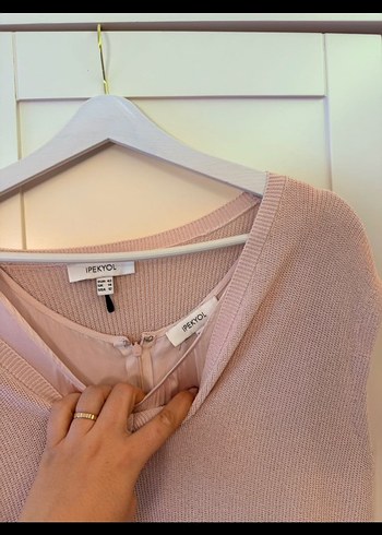 ipekyol 3'lü takım, elbise süveter ve gömlek - Görsel 6