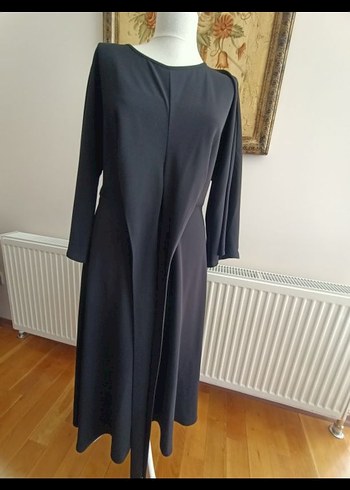 nocturne Siyah Uzun Elbise - Görsel 5