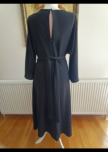 nocturne Siyah Uzun Elbise - Görsel 3