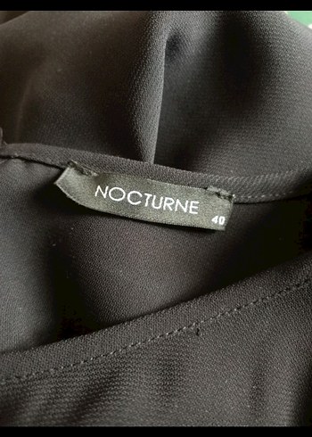 nocturne Siyah Uzun Elbise - Görsel 7