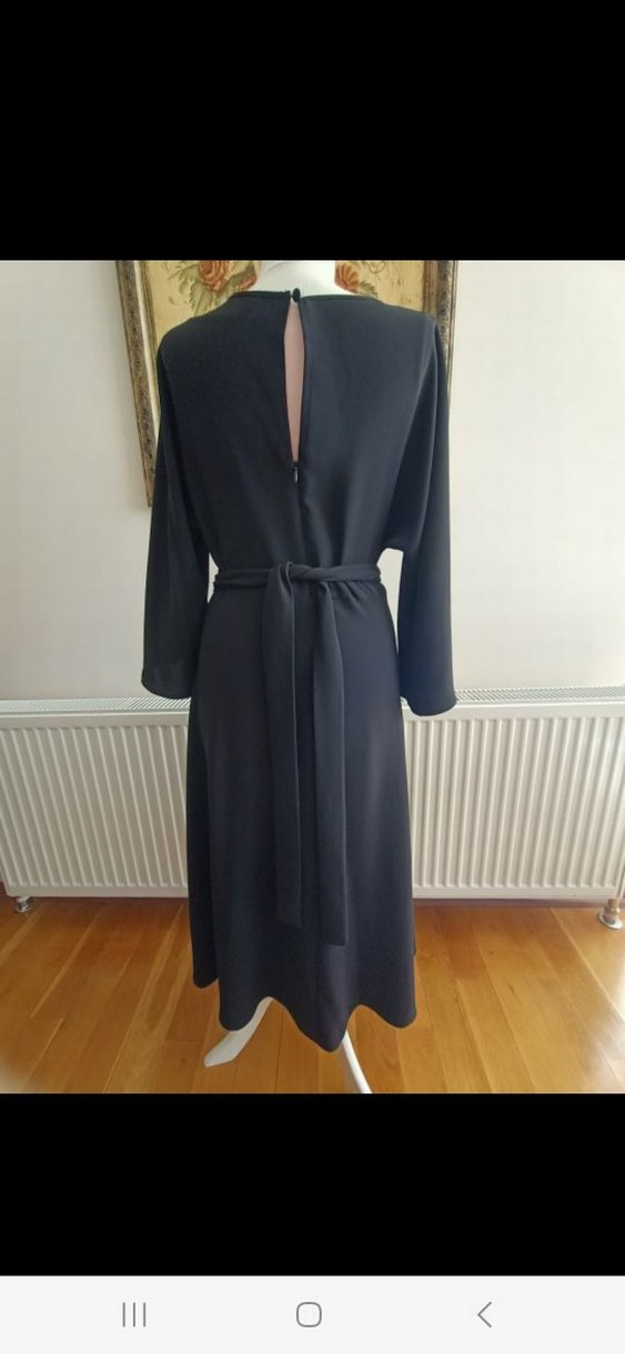 nocturne Siyah Uzun Elbise - Görsel 3