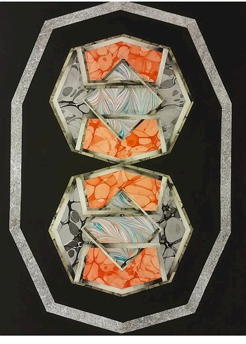 Çok Renkli Geometrik Soyut Tablo