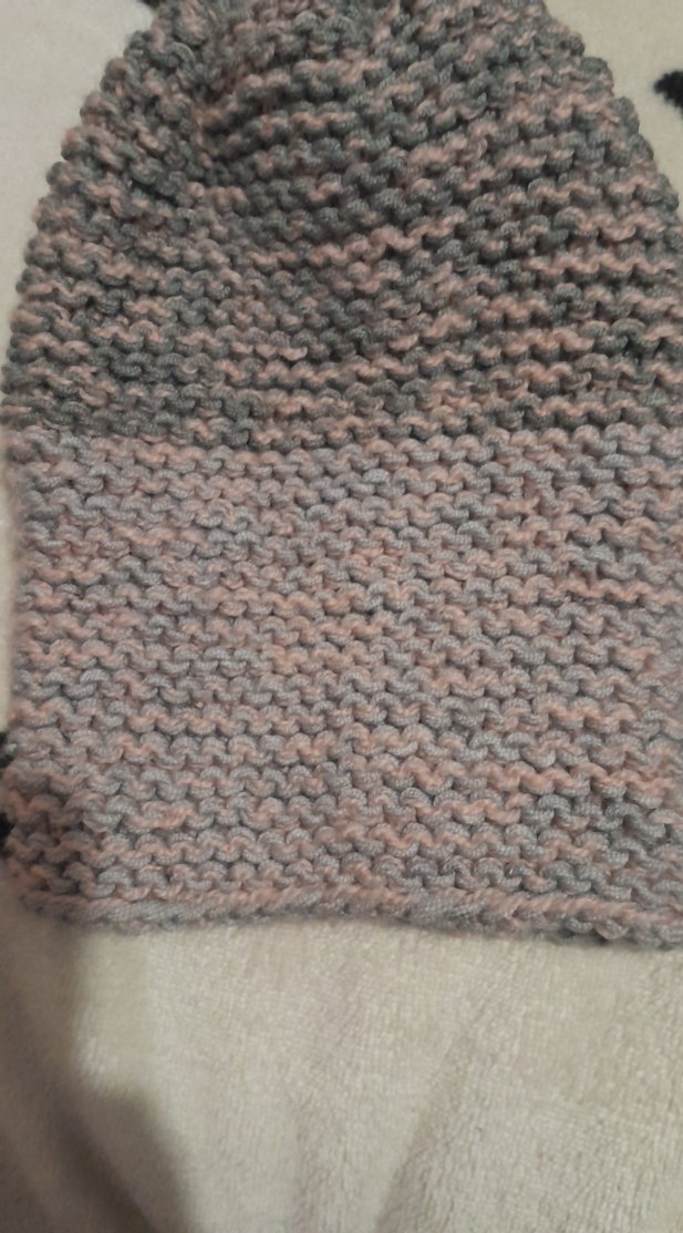 Gri Kadın Örgü Bere - Görsel 3