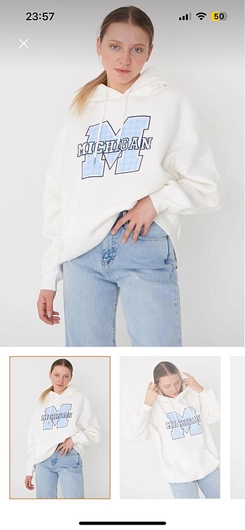 Sweatshirt beyaz