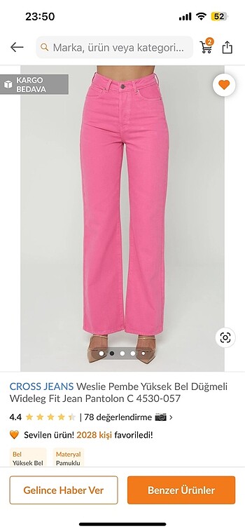 Pantalon wide leg