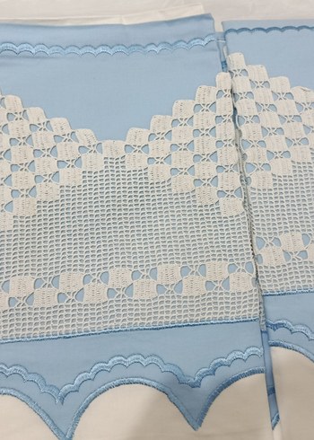 Nakışlı Pastel Mavi Nevresim Takımı - Görsel 2