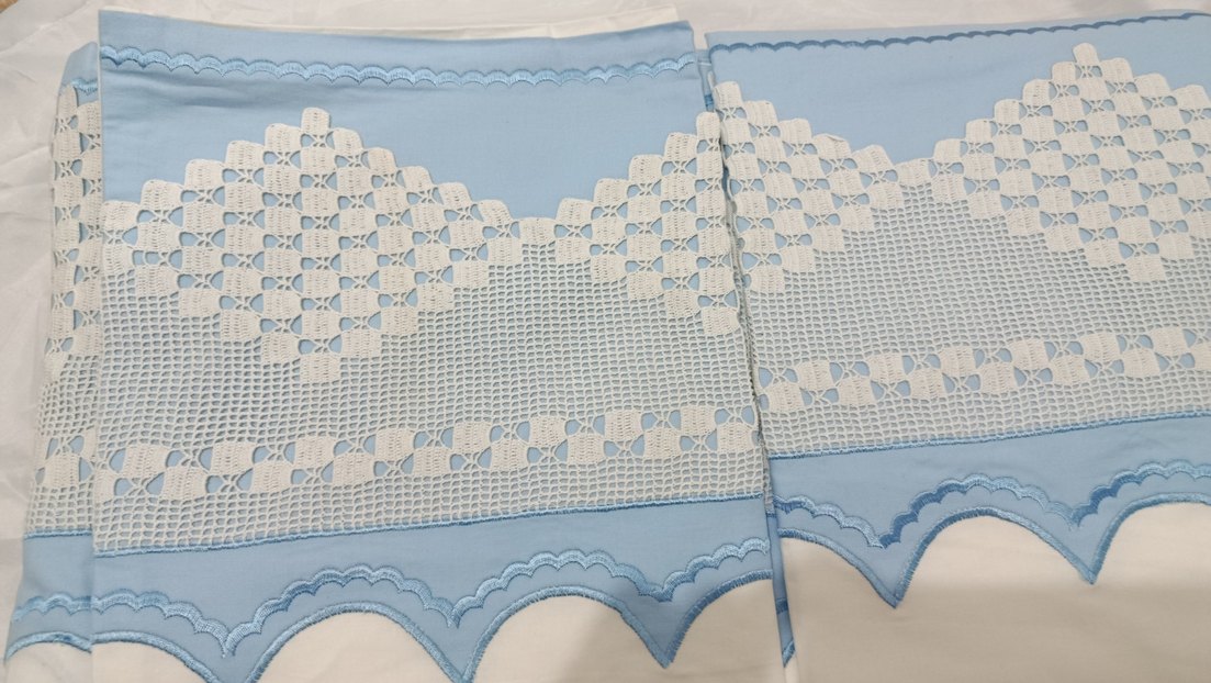 Nakışlı Pastel Mavi Nevresim Takımı - Görsel 2