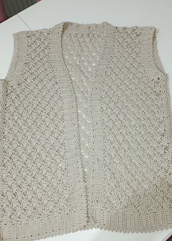 Gri Örgü Kadın Süveter V Yaka - Görsel 6