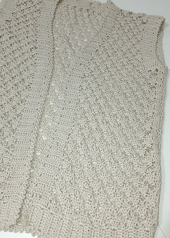 Gri Örgü Kadın Süveter V Yaka - Görsel 7