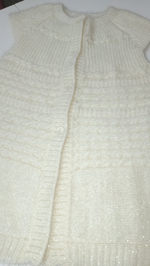 Gri Örgü Kadın Süveter V Yaka - Görsel 5