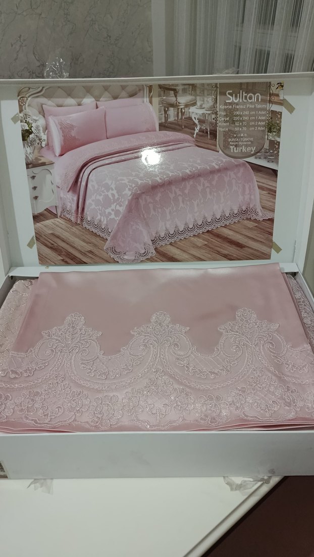 Pembe Nakışlı Nevresim Takımı - Görsel 2