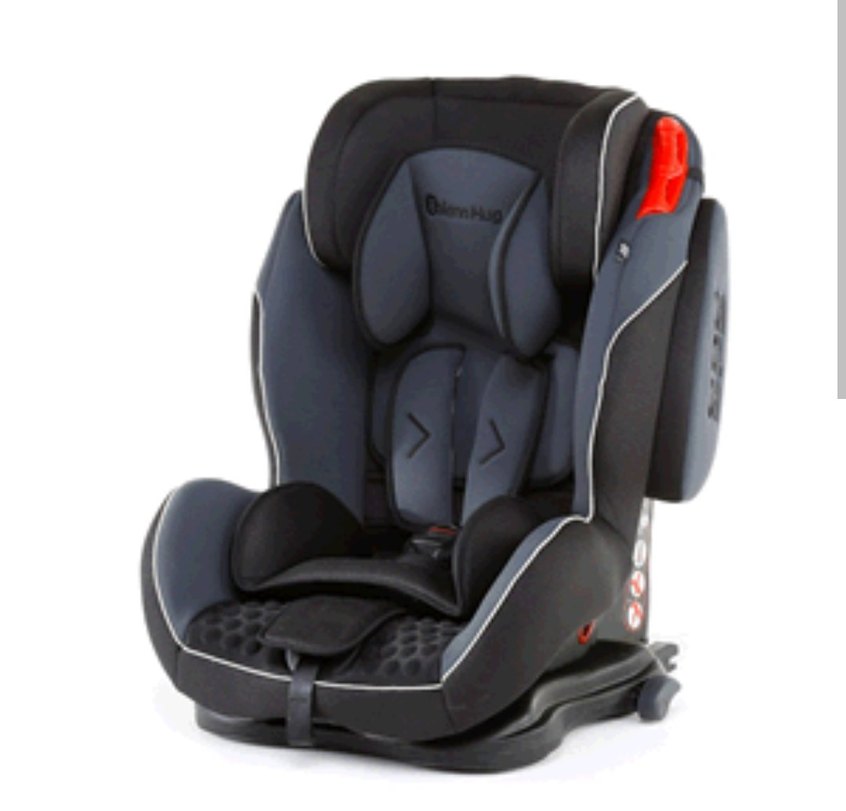 Huyda Siyah Gri Çocuk Araç Koltuğu - Görsel 3