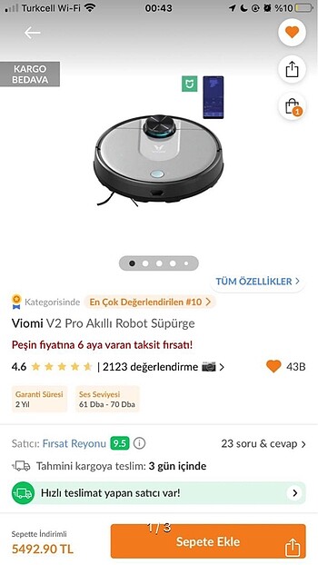 Robot süpürge