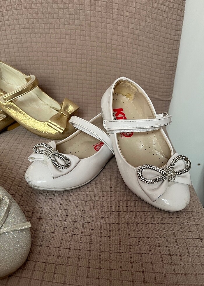 Kız çocuk abiye ayakkabı 3 adet - Görsel 2