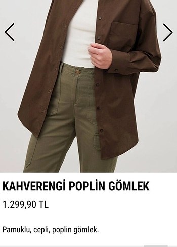 38 Beden kahverengi Renk Be Blue Poplin Gömlek