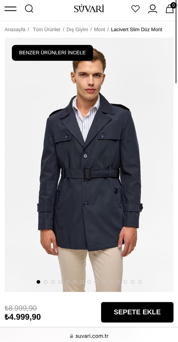 Süvari Erkek Trençkot - Görsel 2