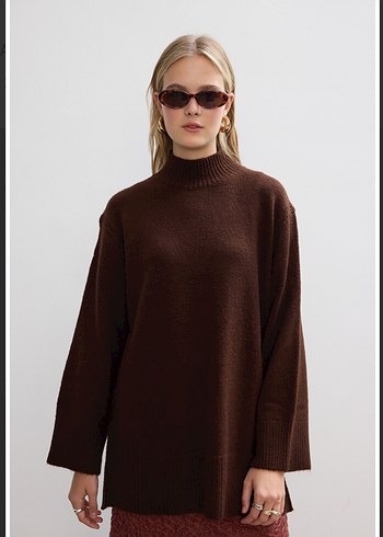 Be Blue Kahverengi Soft Kazak - Görsel 3