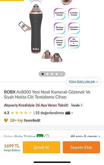 Philips Robx Siyah Nokta Vakum Cihazı