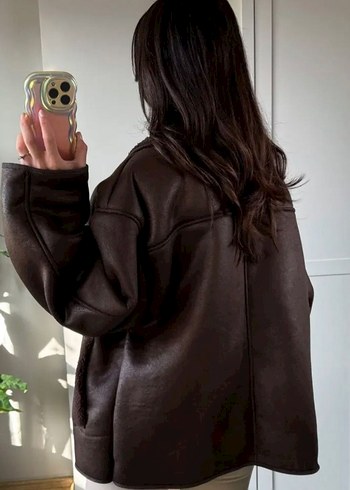 Zara Kahverengi Kürklü Mont