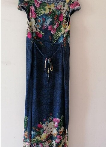 Çiçek Desenli Şifon Hamile Elbisesi - Görsel 3