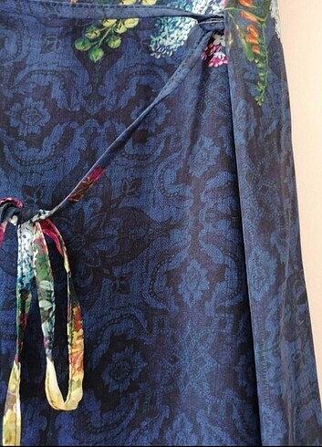 Çiçek Desenli Şifon Hamile Elbisesi - Görsel 5