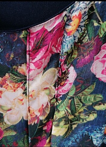 Çiçek Desenli Şifon Hamile Elbisesi - Görsel 6