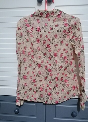 Çiçekli Kadın Gömlek  - Görsel 4