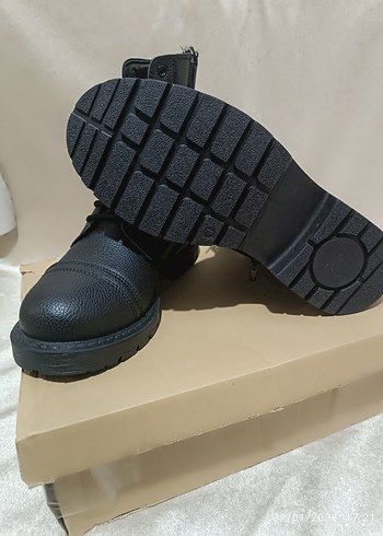 Siyah Deri Biker Botlar - Görsel 5