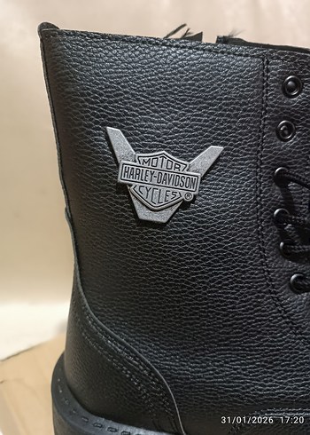 Siyah Deri Biker Botlar - Görsel 2