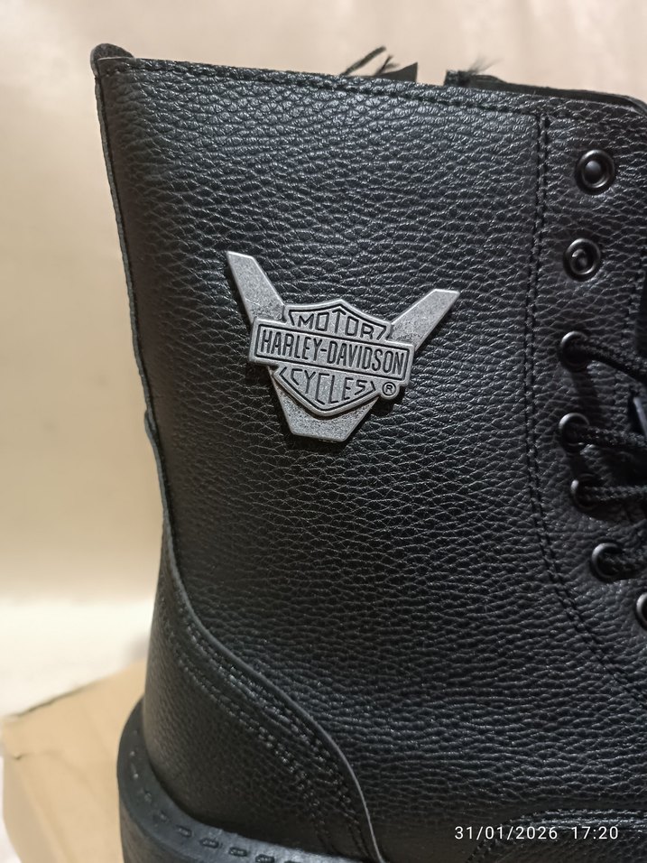 Siyah Deri Biker Botlar - Görsel 2