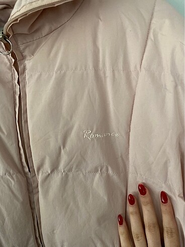 toz pembe şişme mont - Görsel 5