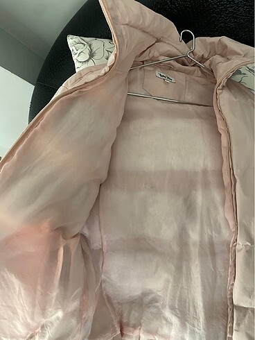 toz pembe şişme mont - Görsel 7