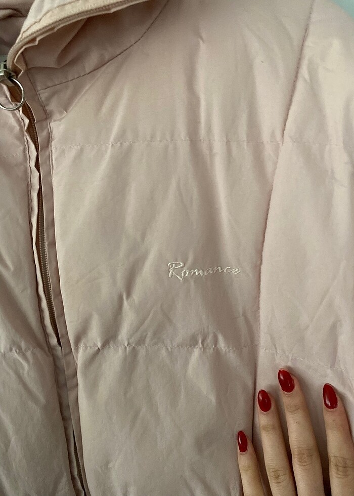 toz pembe şişme mont - Görsel 5