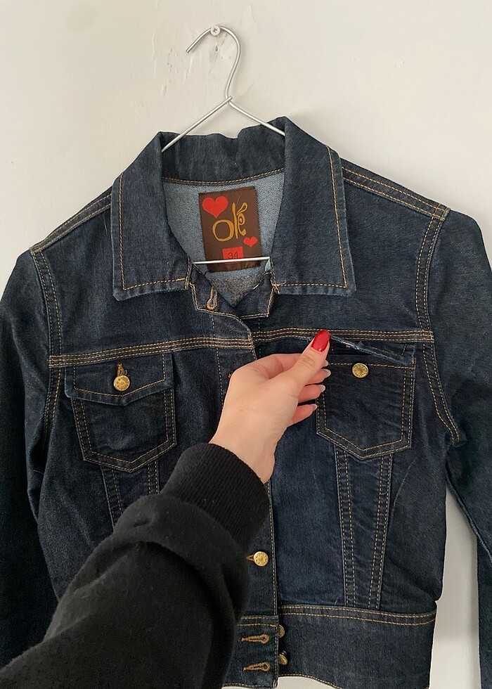 crop kot ceket - Görsel 3