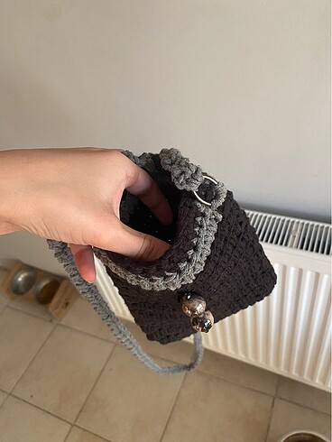 örgü telefon çantası - Görsel 6