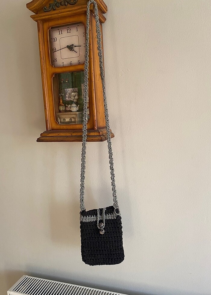 örgü telefon çantası - Görsel 3