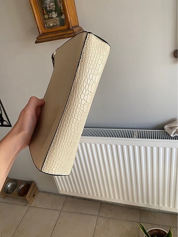 krem rengi zincir kol çantası - Görsel 5