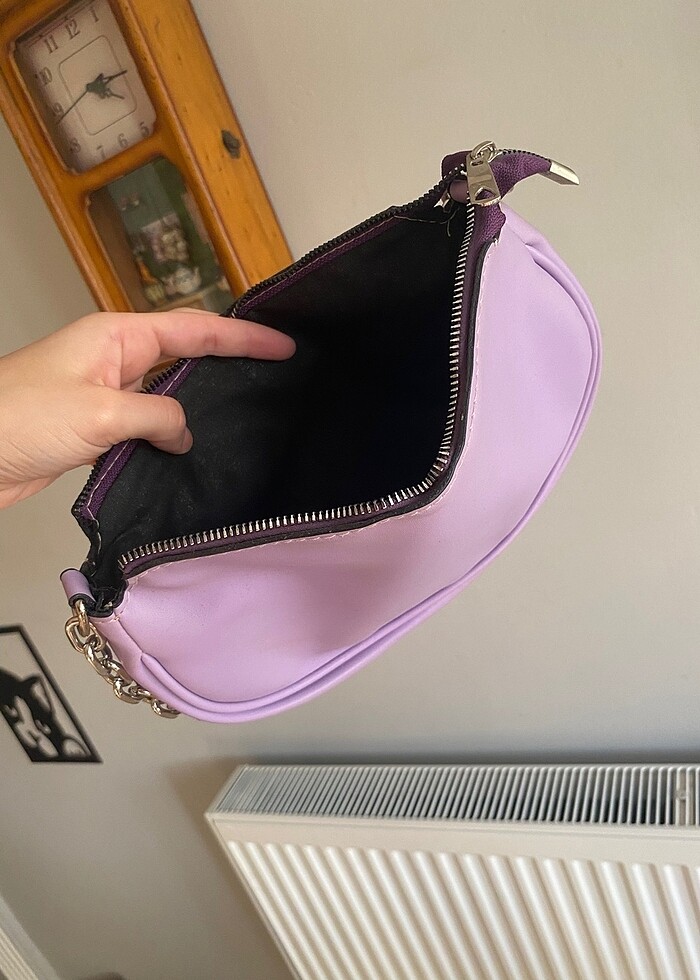 mor kol çantası - Görsel 5