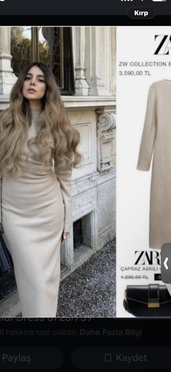 Zara yün elbise - Görsel 5